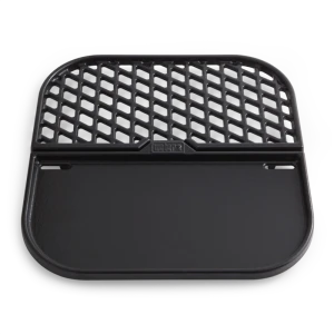 Wielofunkcyjny wkład GBS 2 w 1 - płyta żeliwna Griddle połączona z żeliwnym rusztem Sear Great
