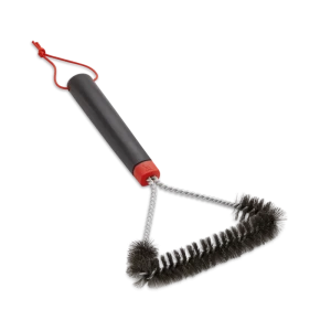 Szczotka do czyszczenia grilla, trójstronna, 30 cm, włosie ze stali nierdzewnej