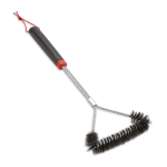 Szczotka do czyszczenia grilla, trójstronna, 46 cm, włosie ze stali nierdzewnej