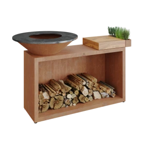 OFYR - Palenisko Island Corten 85 Drewno Tekowe