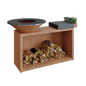 OFYR -Palenisko Island Corten 85 Ceramika Ciemnoszara