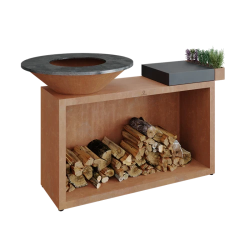 OFYR -Palenisko Island Corten 85 Ceramika Ciemnoszara
