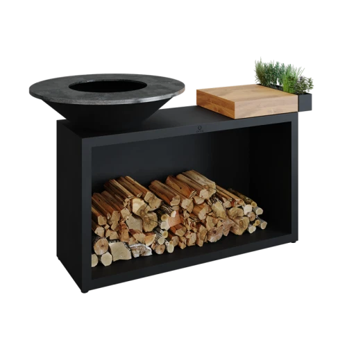 OFYR -Palenisko Island Black 85 Drewno Tekowe