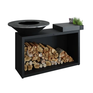 OFYR -Palenisko Island Black 85 Ceramika Ciemnoszara