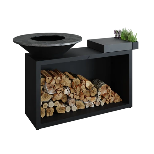 OFYR -Palenisko Island Black 85 Ceramika Ciemnoszara
