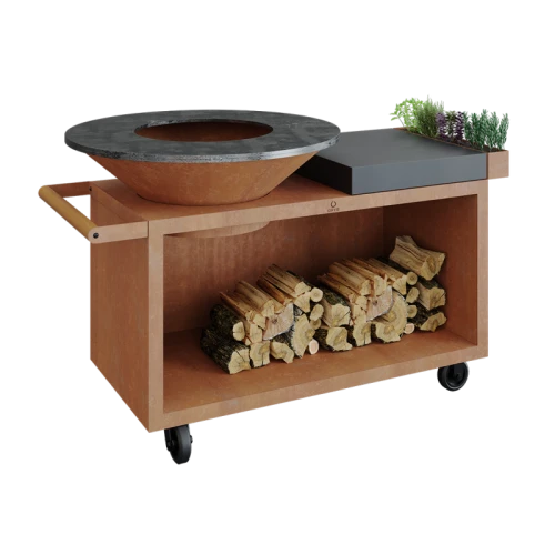 OFYR - Palenisko Island Corten 100 PRO Ceramika Ciemnoszara