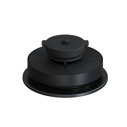 OFYR - Tabl'O Akcesoria żeliwne (Garnek z Pokrywką, Ruszt ze Stojakiem, 4 Drewniane Szpatuły)