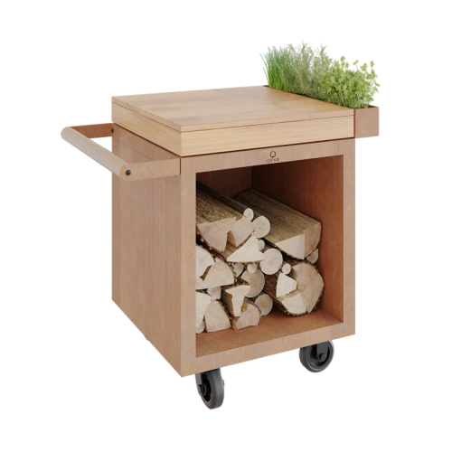 OFYR Mise en Place Table Corten 65 PRO Drewno Tekowe