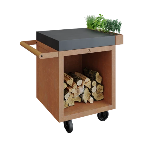 OFYR Mise en Place Table Corten 65 PRO Ceramika Ciemnoszara