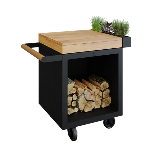 OFYR Mise en Place Table Black 65 PRO Drewno Tekowe 