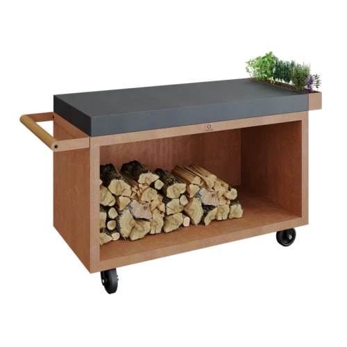 OFYR Mise en Place Table Corten 135 PRO Ceramika Ciemnoszara 