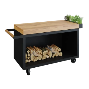 OFYR Mise en Place Table Black 135 PRO Drewno Tekowe