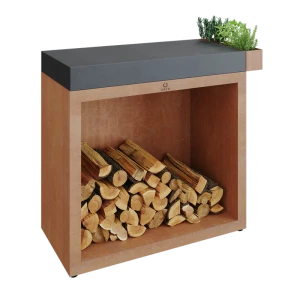 OFYR Butcher Block Storage 90 Corten Ceramika Ciemnoszara