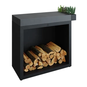 OFYR Butcher Block Storage 90 Black Ceramika Ciemnoszara