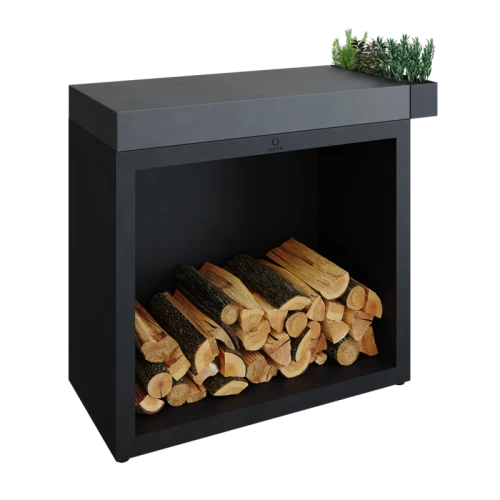 OFYR Butcher Block Storage 90 Black Ceramika Ciemnoszara