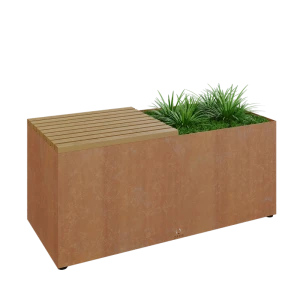 OFYR Herb Garden Bench Corten