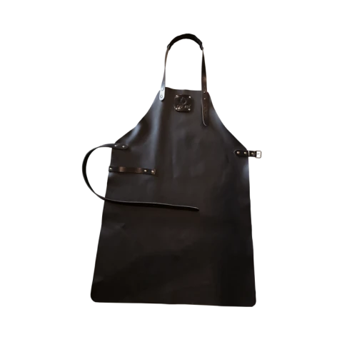 Skórzany fartuch czarny