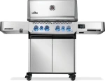 GRILL GAZOWY PRESTIGE 500 Z PALNIKIEM ROŻNA I PALNIKIEM BOCZNYM SIZZLE ZONE, STAL SZLACHETNA, WIFI