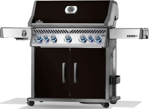 GRILL GAZOWY ROGUE PRO-S 625 Z PALNIKIEM ROŻNA I PALNIKIEM BOCZNYM SIZZLE ZONE, CZARNY