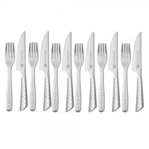 ZESTAW SZTUĆCÓW DO STEKÓW DELUXE , 6 X NÓŻ, 6 X WIDELEC