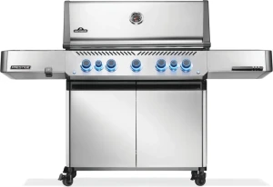 GRILL GAZOWY PRESTIGE 665 Z PALNIKIEM ROŻNA I PALNIKIEM BOCZNYM SIZZLE ZONE, STAL SZLACHETNA