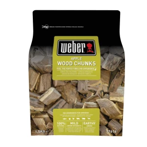 DUŻE KAWAŁKI DREWNA DO WĘDZENIA- JABŁOŃ 1,5 KG