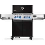 GRILL GAZOWY PRESTIGE 500 Z PALNIKIEM ROŻNA I PALNIKIEM BOCZNYM SIZZLE ZONE, CZARNY, WIFI