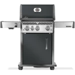 GRILL GAZOWY ROGUE PRO 425 Z PALNIKIEM BOCZNYM SIZZLE ZONE, SZARY,  Z PLANCHĄ I SZPATUŁAMI W KOMPLECIE